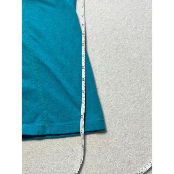 Athleta Turquoise Built-In Bra Tank Top Size Medium Strappy Athletic - Picture 4 of 8